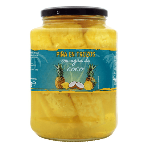 Piña En Trozos Con Agua De Coco 1190gr. - AZALA GOURMET