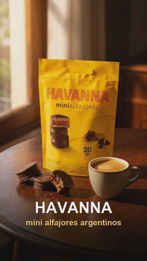 Mini alfajores Havanna - reel de producto