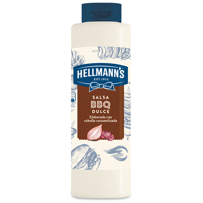 Salsa barbacoa dulce - 792ml - Hellmann`s - AZALA GOURMET