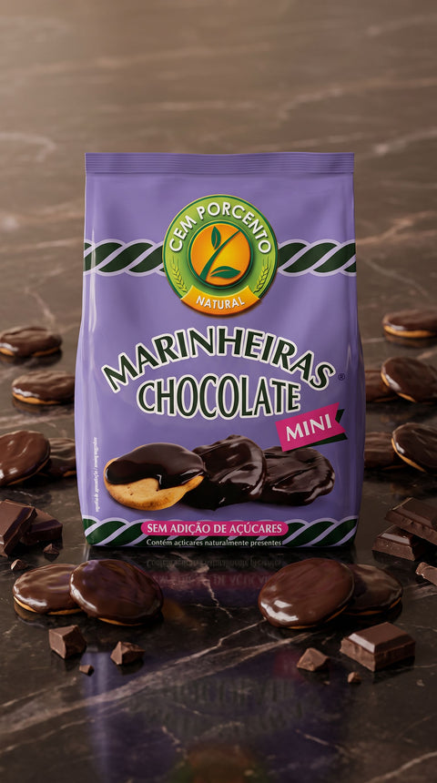 Packshot Marinheiras Chocolate Mini Cem Porcento