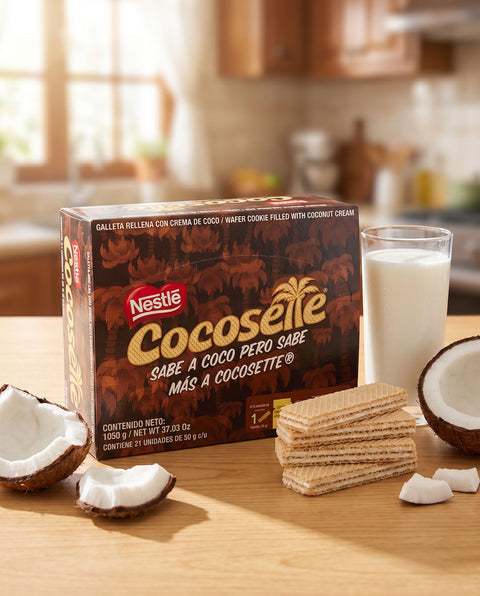 Cocosette Nestle wafer de coco con coco fresco y leche