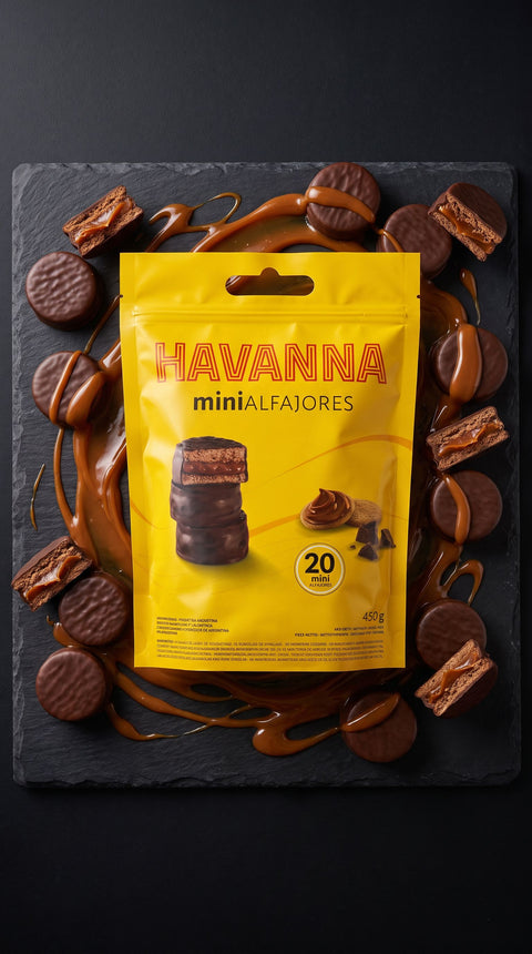Packshot bolsa Havanna mini alfajores con dulce de leche