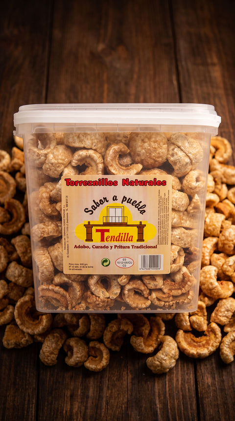 Packshot bote Torreznillos Naturales Tendilla 800g