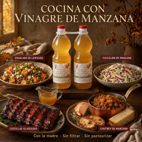 Vinagre Sidra de Manzana Madre- 2 LITROS -  - Acetum
